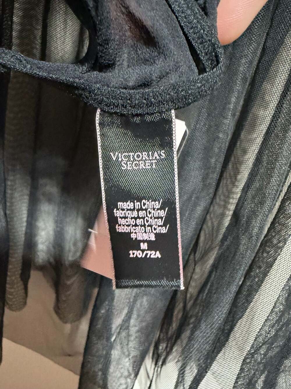 Victoria's Secret Eyelash Lace Babydoll with Matching Panty Set, Size 32C - Picture 6 of 6